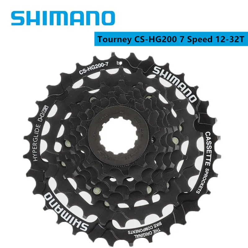 Кассета для велосипеда Shimano Tourney HG200 7 скоростей 12-28T/12-32T CS-HG200-7 горного устойчивая к
