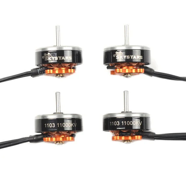 Бесщеточный мотор Skystars 1103 8000KV 2-4S для радиоуправляемого дрона Kramam Toothpick FPV 4 шт. DIY