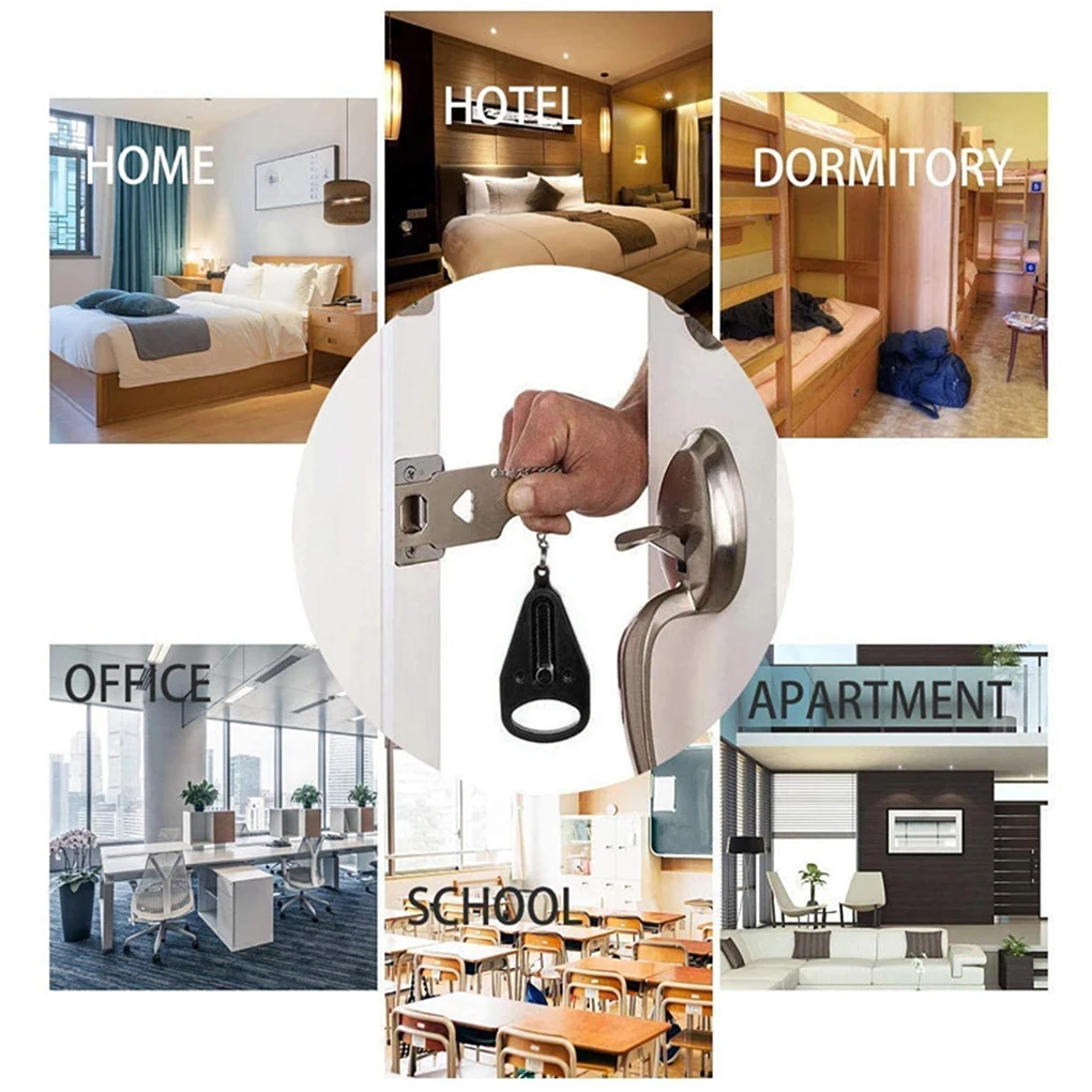 Переносной дверной замок из полипропилена замена для Addalock совместим с дорожным