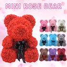 Искусственная Роза мыло Пена Роза медведь плюшевый медведь розовый искусственный цветок новогодние подарки для женщин подарок на день Святого Валентина выражение любви