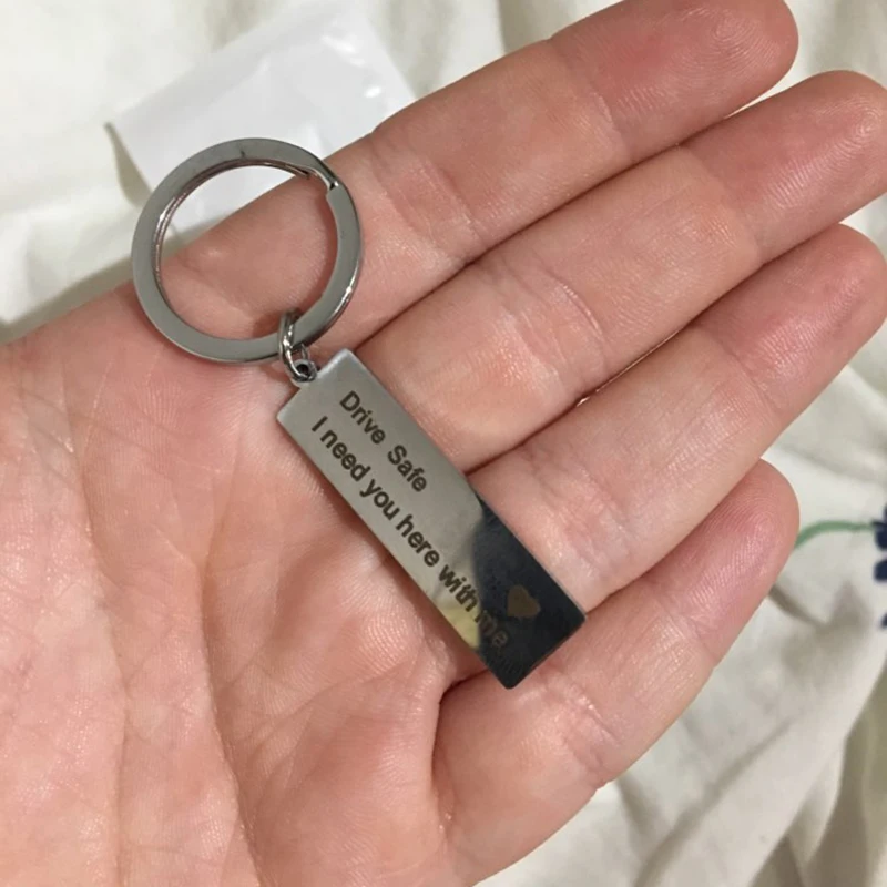 Персонализированная идентификационная бирка Elsemode брелок из нержавеющей стали с