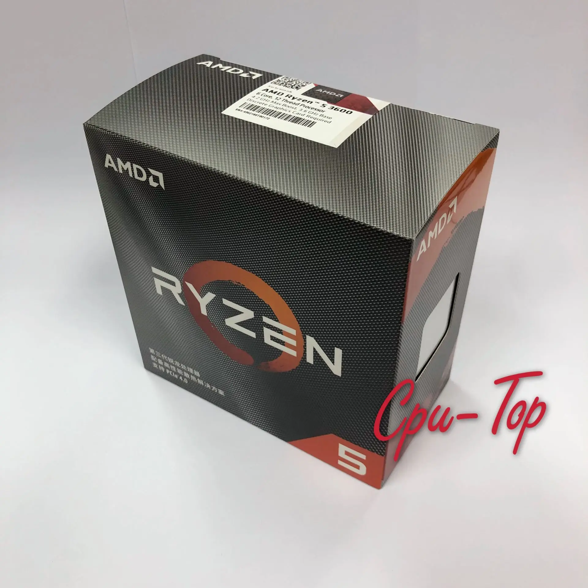 Процессор AMD Ryzen 5 3600 R5 3 6 ГГц шестиядерный процессор с двенадцатью потоками 7 нм 65