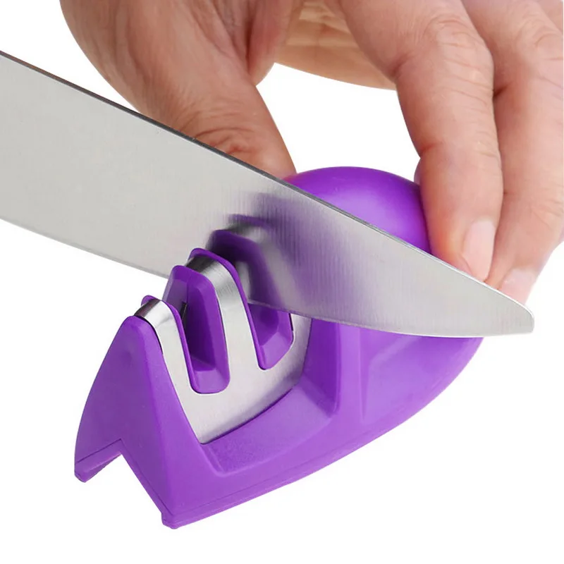 

Sharpening Stone Two Stages Kitchen Knife 2 Slot Electric Steel Ceramic Home