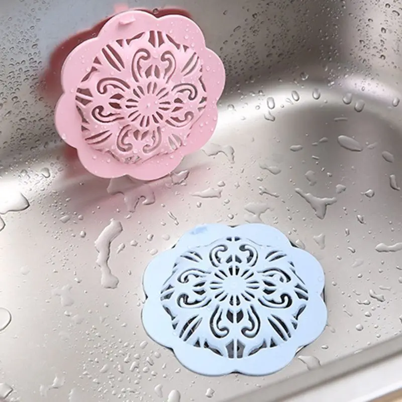 

3x Hair Catcher Bath Drain Shower Strainer Sink Cover Trap Basin Stopper Filter