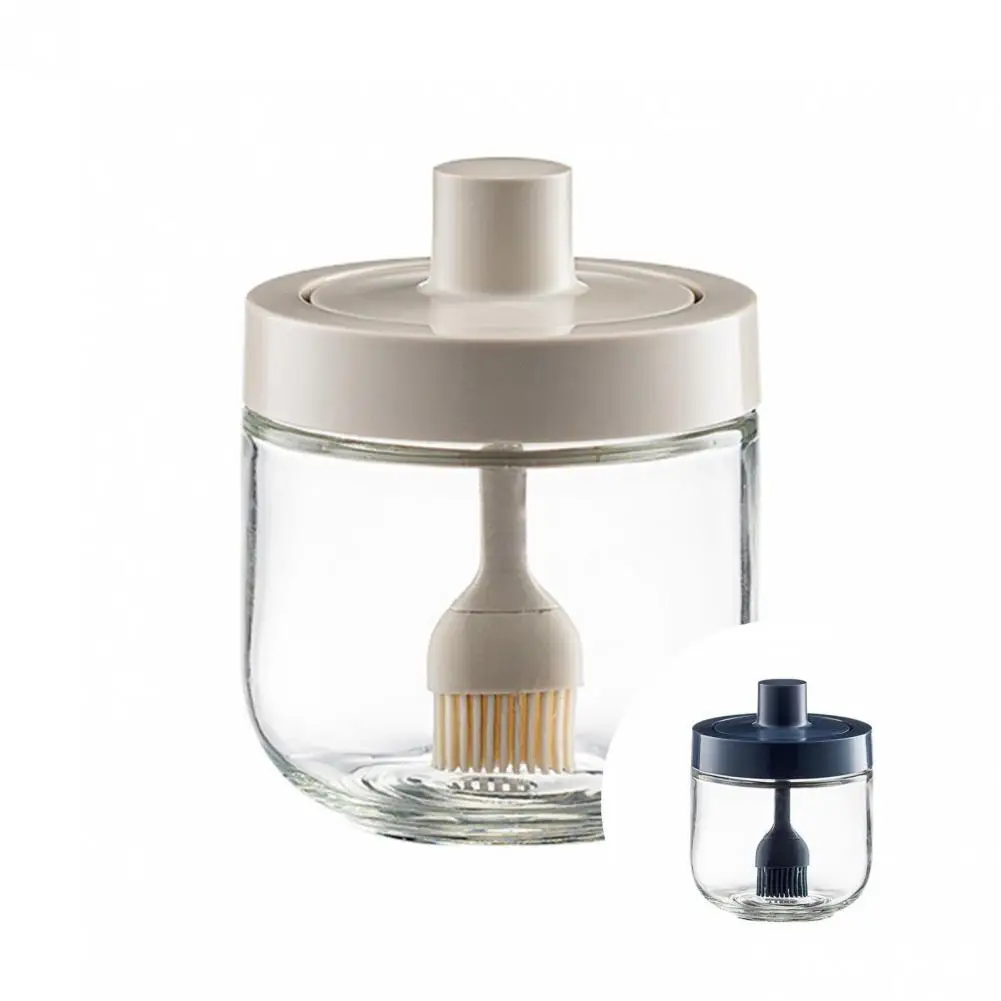 

Бутылка со щеткой для смазывания маслом полипропиленовая крышка, стеклянная, с гладкими краями, легко наполняется, баночка для приправ, кор...