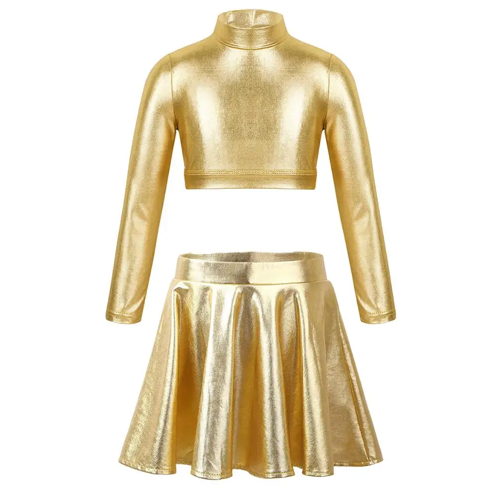 Детская Юбка для танцев девочек Костюм занятий гимнастикой комплекты домашней