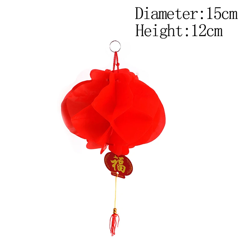 

6pcs/lot New Year 2020 Paper Lantern Chinese Festival Red Lantern Pendant Christmas Decorations For Home Ornaments Lanterns