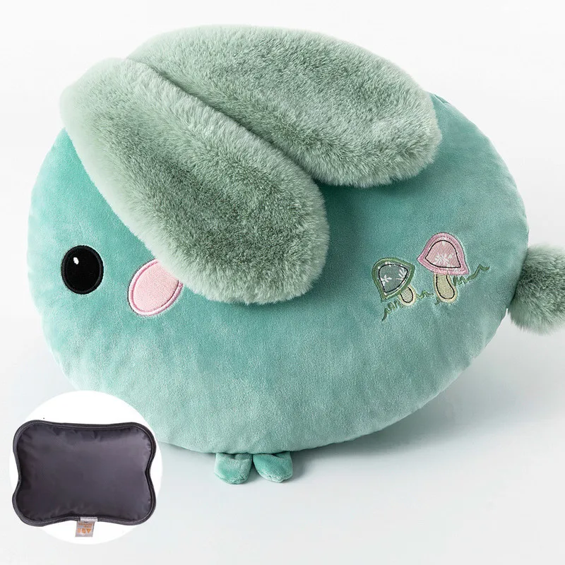 

Rechargeable Hot Water Bottle Mercerized Warm Baby Automatically Power Off Cute Warm Palace Treasure Plush Water Injection