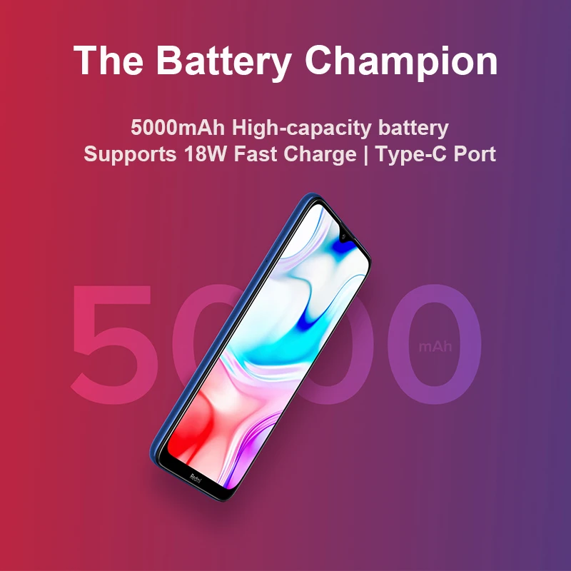 В наличии Мобильный телефон Xiaomi Redmi 8 с глобальной прошивкой 4 ГБ 64 Восьмиядерный