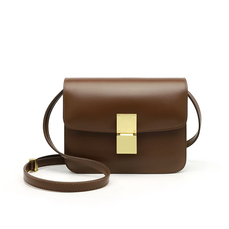 

Box tofu bag female 2021 new fashion stewardess small square bag net red versatile One Shoulder Messenger Bag female