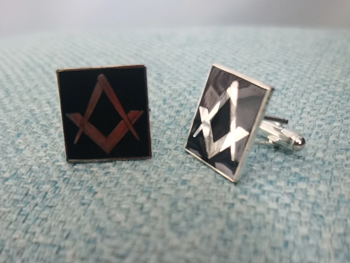 Черные запонки Masonic для фремана рукав каменной кладки пуговицы манжеты