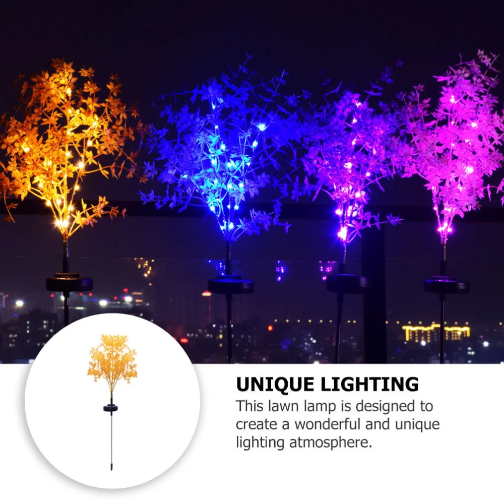 

1Pc Garden Solar Light Decorative LED Yard Lamp Simulated Plant Lawn Light