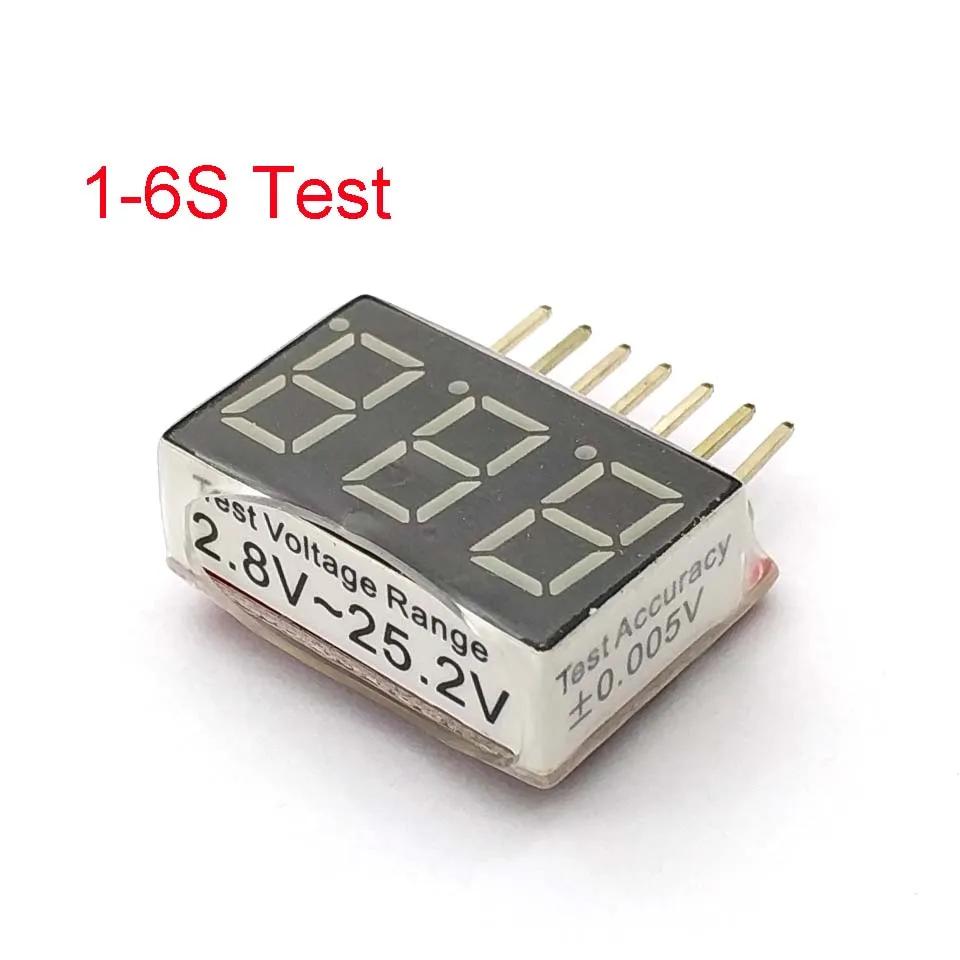 1-6s RC 1S-6S светодиодный звуковой сигнал низкого напряжения Lipo индикатор батареи