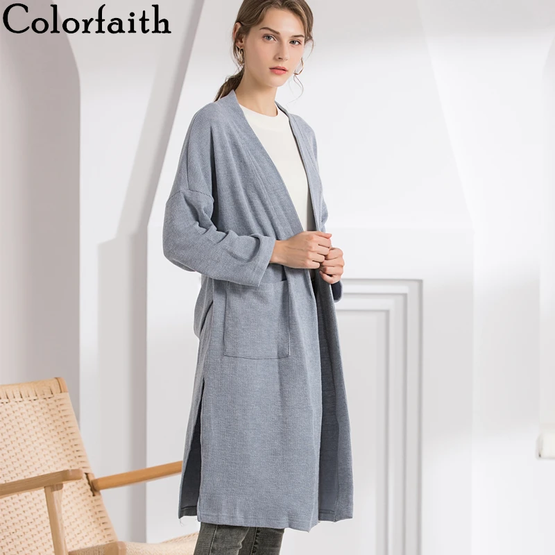 Colorfaith Новинка 2019 осень зима женские свитера минималистичный корейский стиль