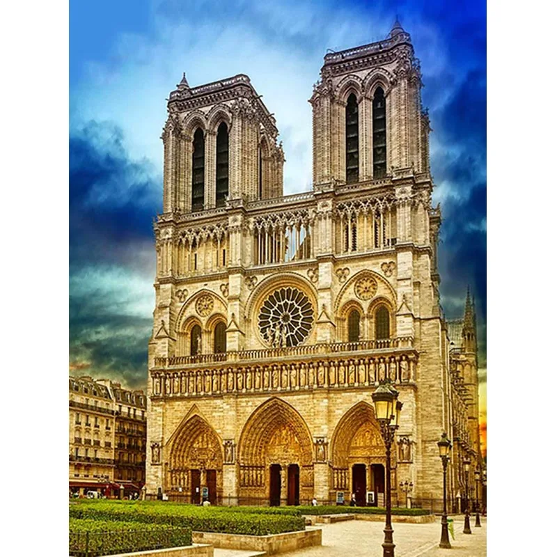 Алмазная 5D картина сделай сам Нотр Дам де Парижа Стразы вышивка живописным