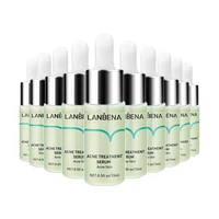 10pcsset acne treatment serum anti acne reduce mark shrink pores solution deep repair strengthen skin bottom lanbena