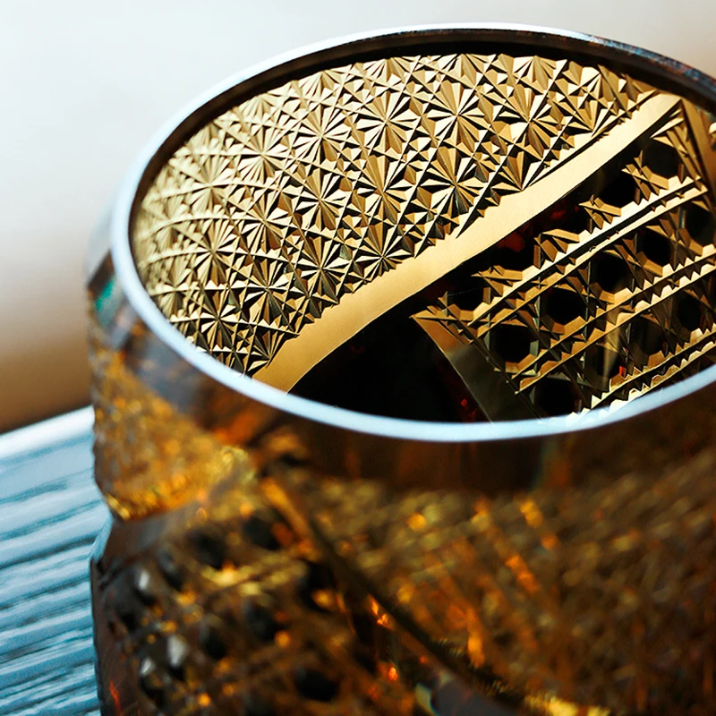 Стакан для виски в японском стиле Кирико стакан ручной работы хрустальный вина