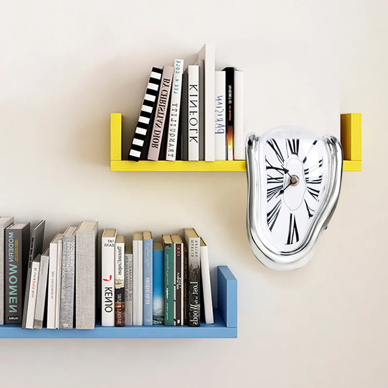 Reloj de pared con diseño surrealista para decoración del hogar, cronógrafo de fusión, surrealista y creativo, con distorsión, modelo de San Valentín Dalí