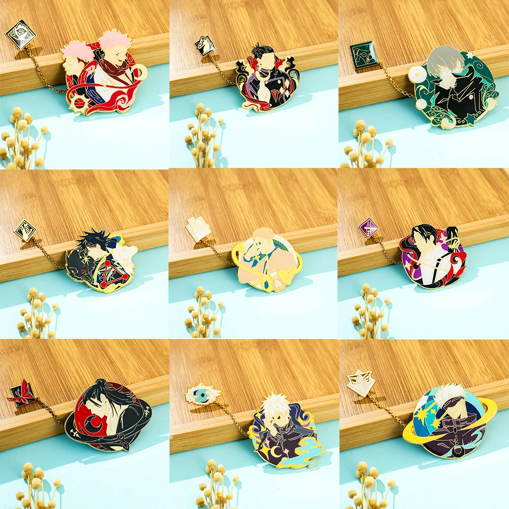 Металлическая брошь Cosmile в стиле аниме юютсу зайсу Джоджо Сатору Бриллиантовая