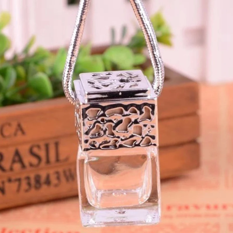 Пустая стеклянная бутылка для эфирных масел украшение зеркала заднего вида