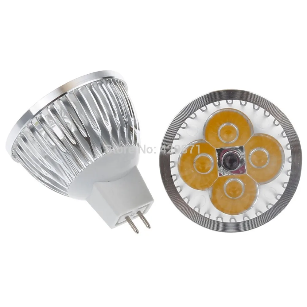 MR16 светодиодный прожектор GU5.3 400lm 12V холодный белый 6000K 50W галогенная лампа замена 6W Светодиодный прожектор 10 шт./партия
