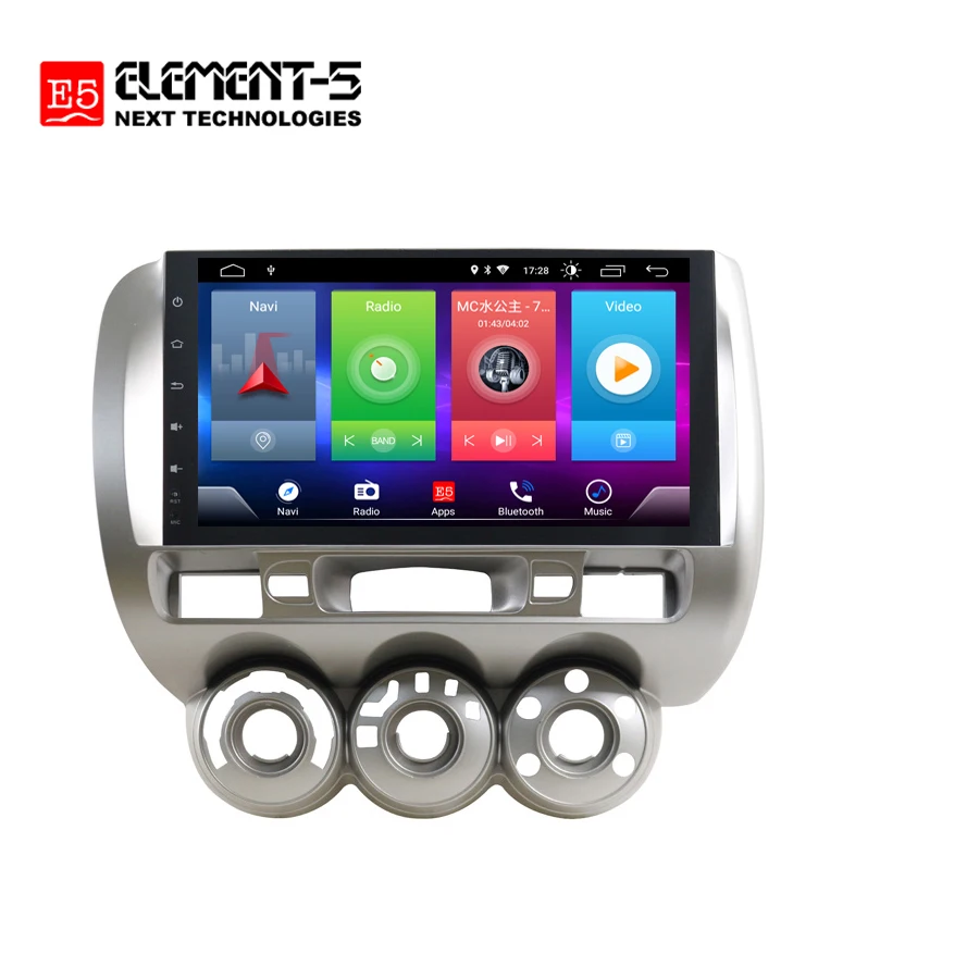 Smart Full touch Android 8.1 car gps navigation player for Honda Jazz Fit Right Wheel radio bluetooth multimedia DSP head unit