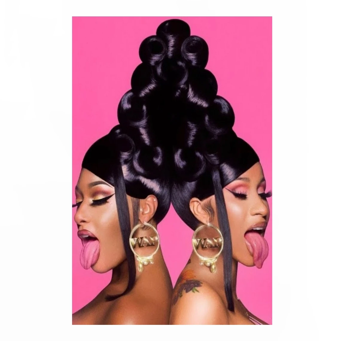 WAP Cardi B хип-хоп музыкальный постер холст картина печать украшение для домашней