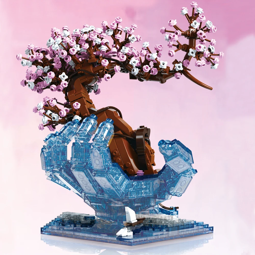 

1071pcs Tree House Sakura Model Building Blocks Bricks Moc 92005 Creative Expert Ideas Girls Toys for Children Chistmas Gifts