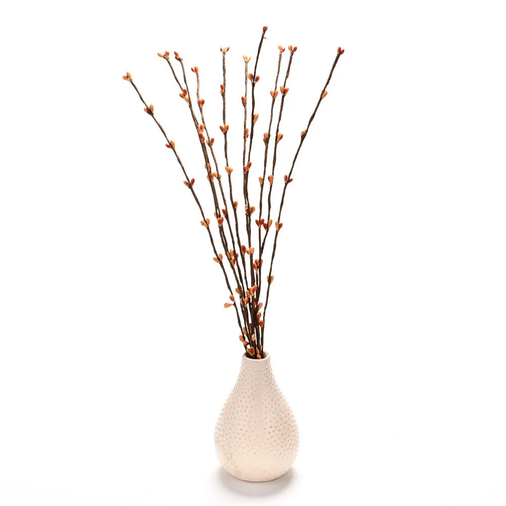 Дешевые 10 штук 40см Почковые Искусственные Ветки Цветы Железная Проволока Ветки Для Свадебного Украшения Своими Руками Скрапбукинг Ручная Венок.