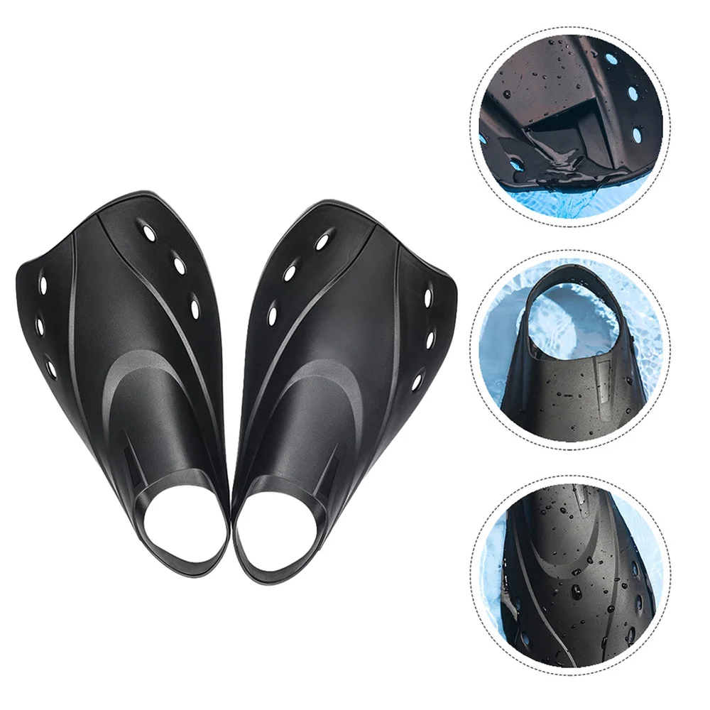 

1 Pair Adjustable Unisex Short Swim Fins Swimming Snorkeling Diving Flippers