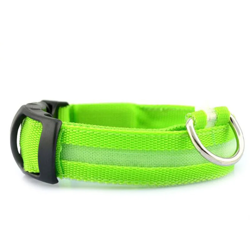 Светодиодный ошейник для собак светится в темноте поводок люминесцентные