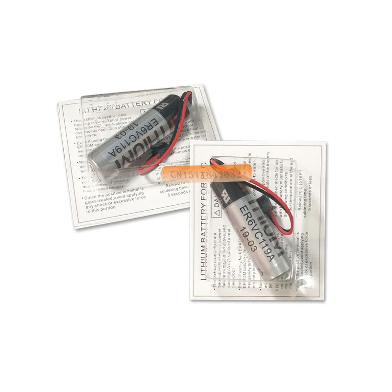 1 шт./лот 100% оригинал новинка для TOSHIBA ER6V ER6VC119A 3 6 В 2000 мАч PLC батарея с черной вилкой