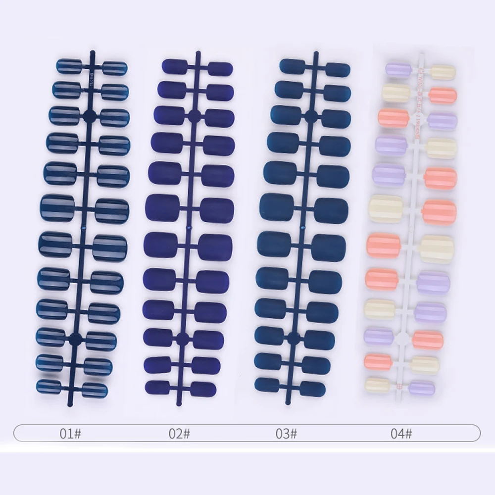 Накладные ногти 24 шт./компл. полное покрытие для французского маникюра
