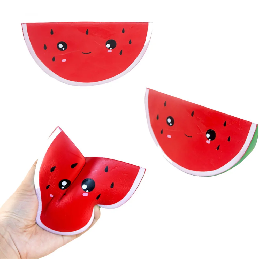 

Soft PU Slow Rising Watermelon Soft Stretch Fruit Fun Kids Toys Gift