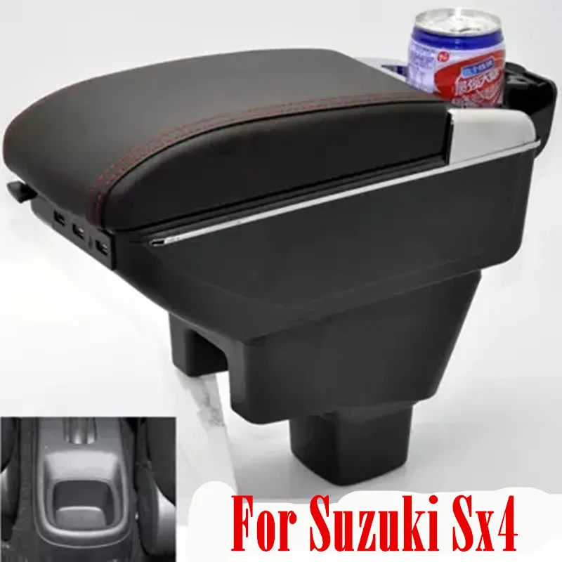 Arm Rest For Suzuki Sx4 2006-2018 Center Centre Console Storage Box Armrest Rotatable 2008 2009 2010 2011 2012 | Автомобили и