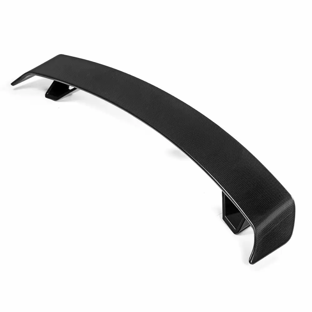 

Carbon Fiber Look-Gloss Black Car Rear Trunk Boot Lip Spoiler Wing Big