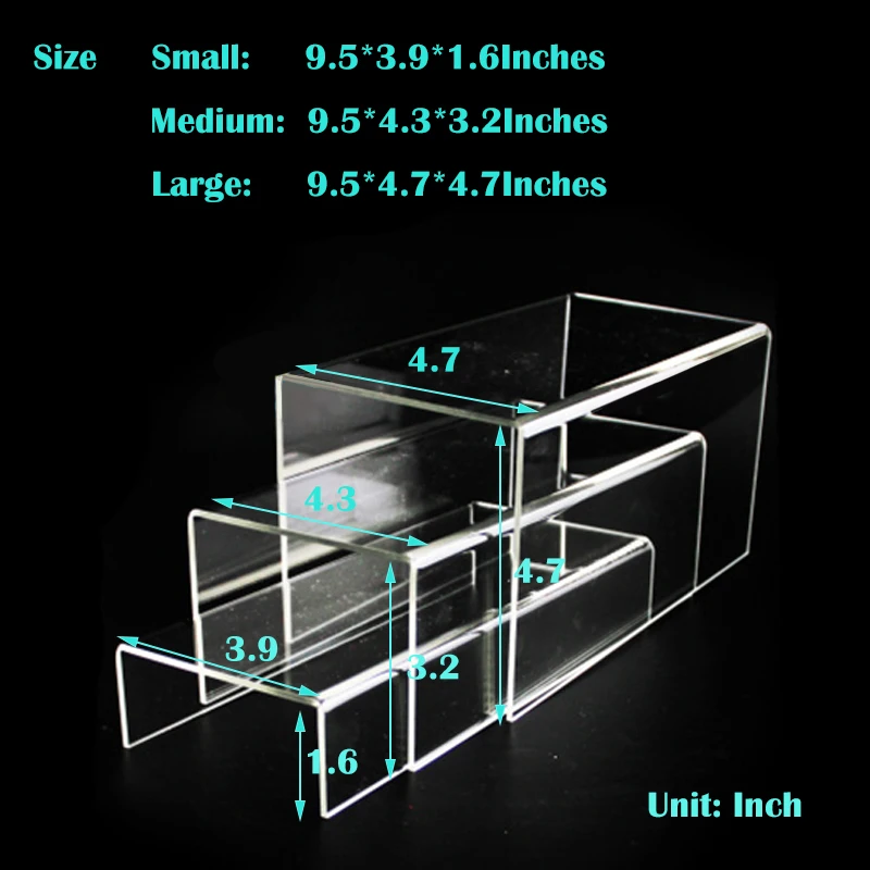 Прозрачная акриловая U-образная стойка для ювелирных изделий игрушечная обувь