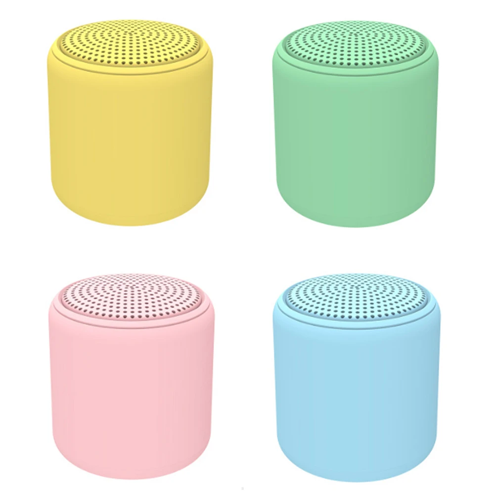 

Mini Speaker Wireless Portable Soundbox TWS True Wireless Loudspeaker Outdoor Speakers Macaron Colors