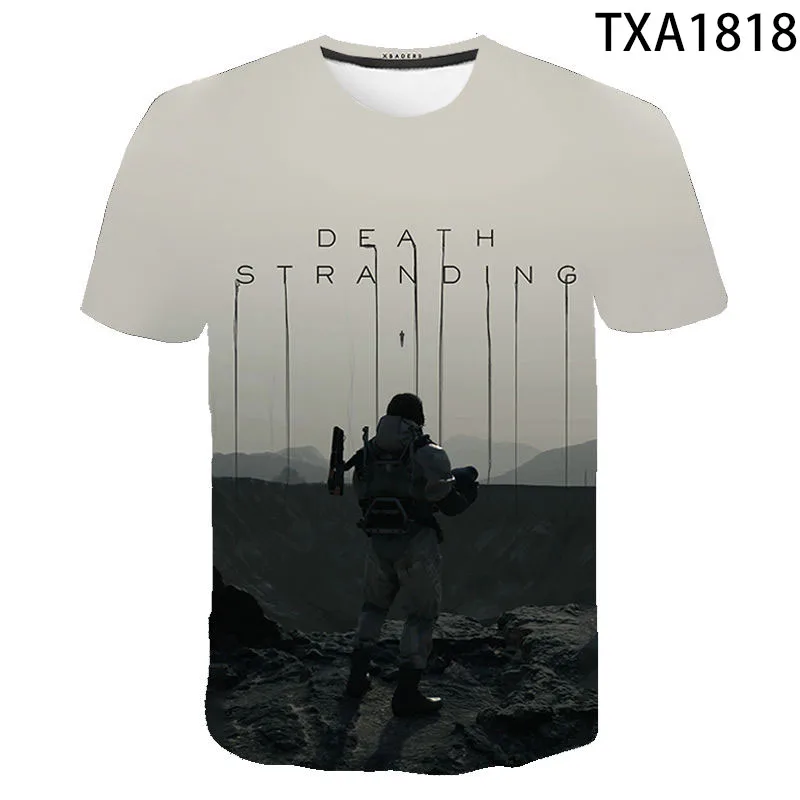 

New Summer Game Death Stranding 3D T shirt Men Women Children Fashion Streetwear Boy Girl Kids Printed T-shirt Cool Tops Tee