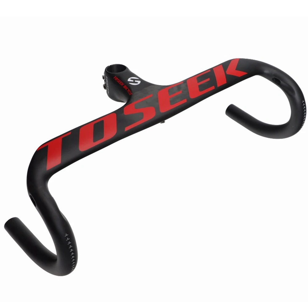 Продажа Tohunting полностью из углеродного волокна, UD дорожный велосипед изогнутый руль для велосипеда, интегрированный руль подходит For400/420/440 мм ствол...