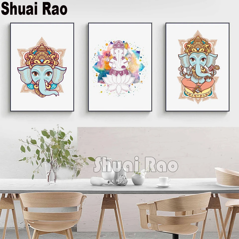 

Elephant Head God Hindu Lord Ganesh diamond art painting full drill kits diy handmade new diamond embroidery Religious gift