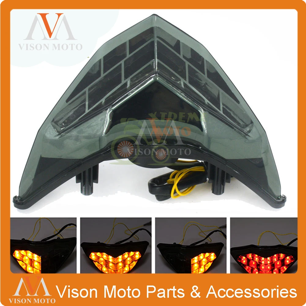 Задние сигналы торможения для мотоцикла интегрированная Светодиодная лампа