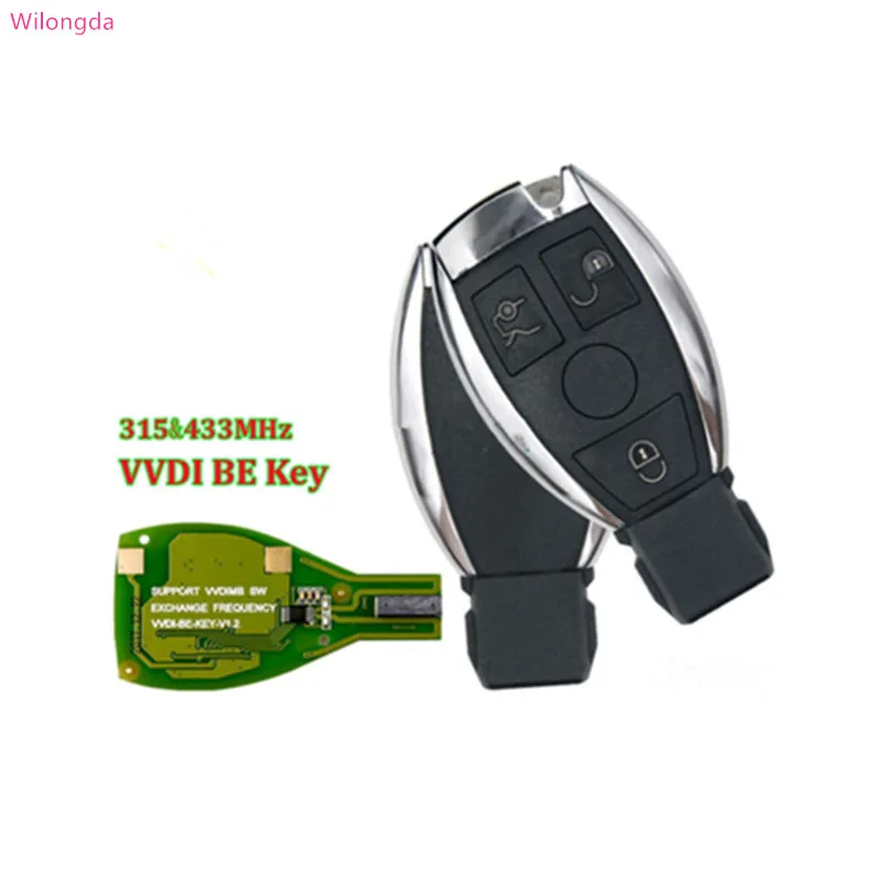 Wilongda Xhorse VVDI BE Key Pro улучшенная версия 433 МГц полный дистанционный ключ для Mercedes Benz