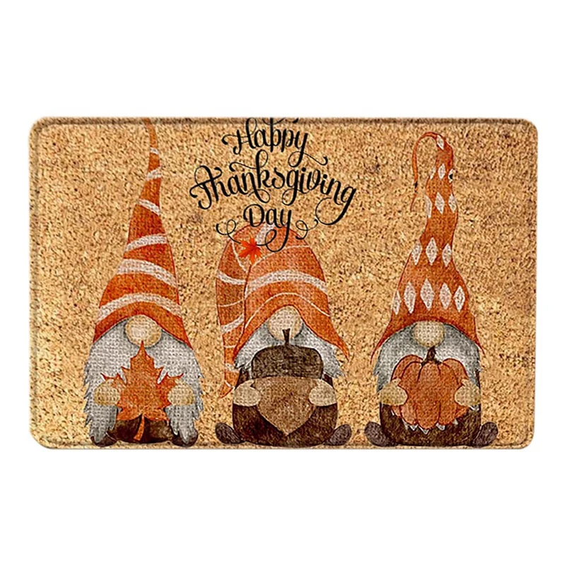 

Декоративный дверной коврик Gnome сезонный осенний Урожай ретро День благодарения низкий напольный коврик для дома и улицы коврик для перекл...