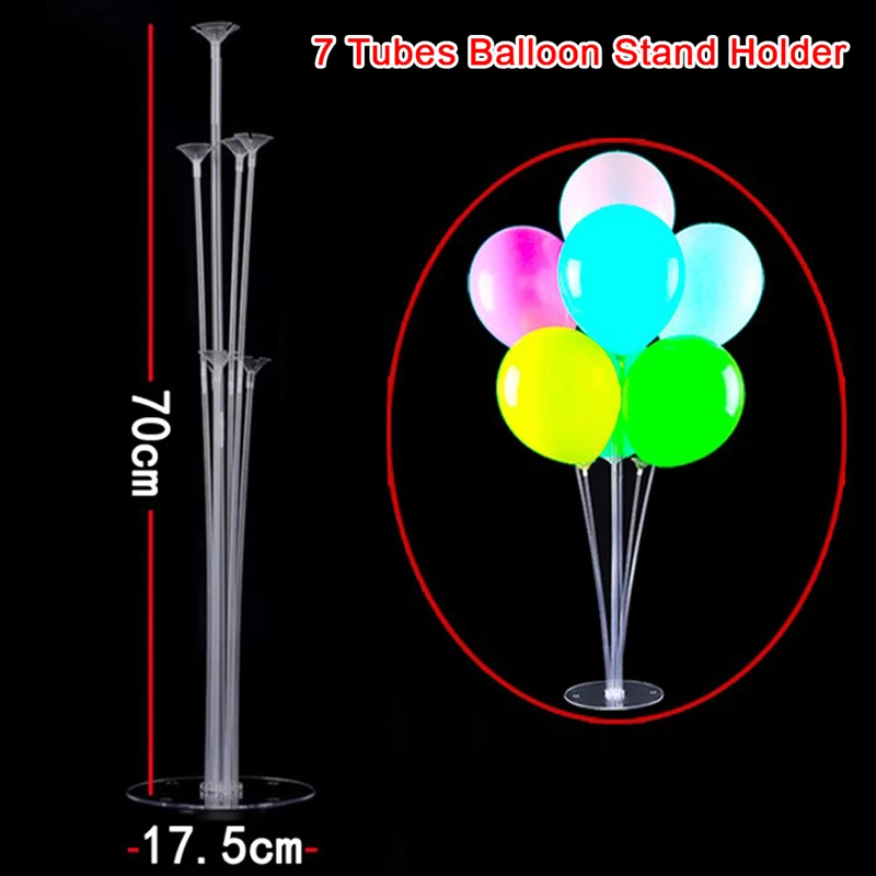 1Set 7 Tubes Balloon Stand Holder Column Confetti Balloons Baby Shower Birthday Party Wedding Xmas Decoration Supplies | Дом и сад