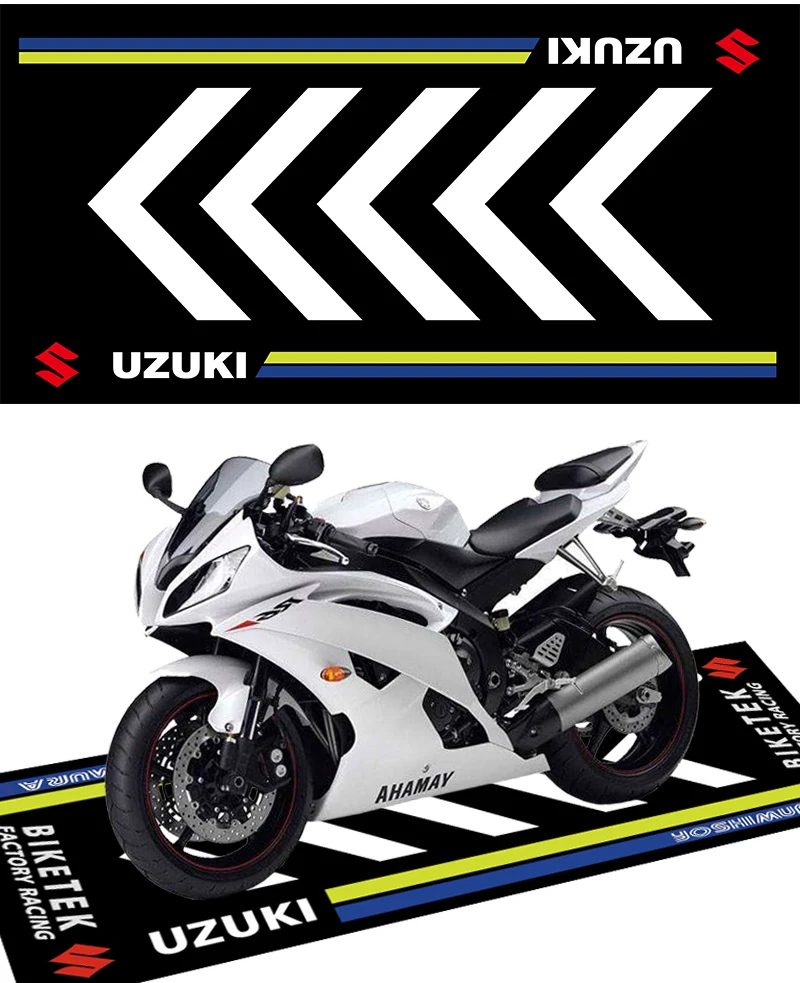 Alfombra antideslizante de poli&eacute;ster para motocicleta, alfombrilla de exhibici&oacute;n para Moto de carreras, para Honda, Kawasaki, Yamaha, BMW, KTM-1