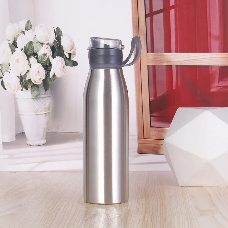 Bpa-Free 750 мл/25 унций нержавеющая сталь 304 спортивный и Открытый походный чайник американский стиль моя бутылка для воды портативная ручка всплывающая крышка