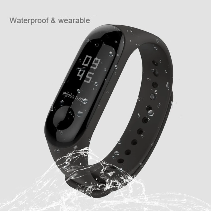 Qevila Смарт часы браслет Mi Band 4 аксессуар силиконовый спортивный водонепроницаемый