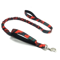 pet supplies nylon dog leash adjustable lead camouflage elastic belt medium large dog training running german shepherd rope