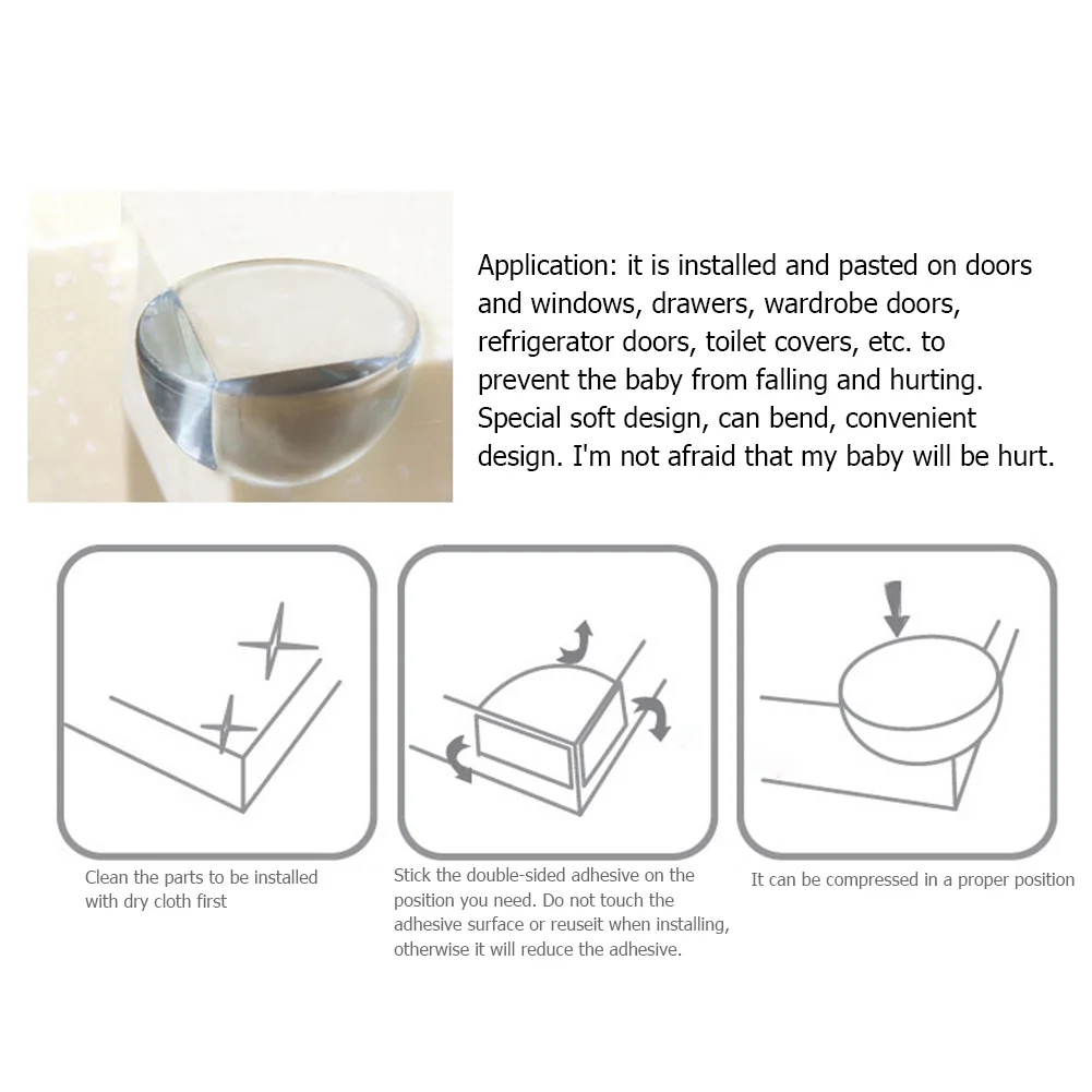 

20pcs Baby Safety Table Corner Protector Anti-Collision Edge Corner Guards